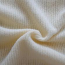 濰坊 32s有機(jī)棉羅紋面料 彈力針織男女外套服裝面料