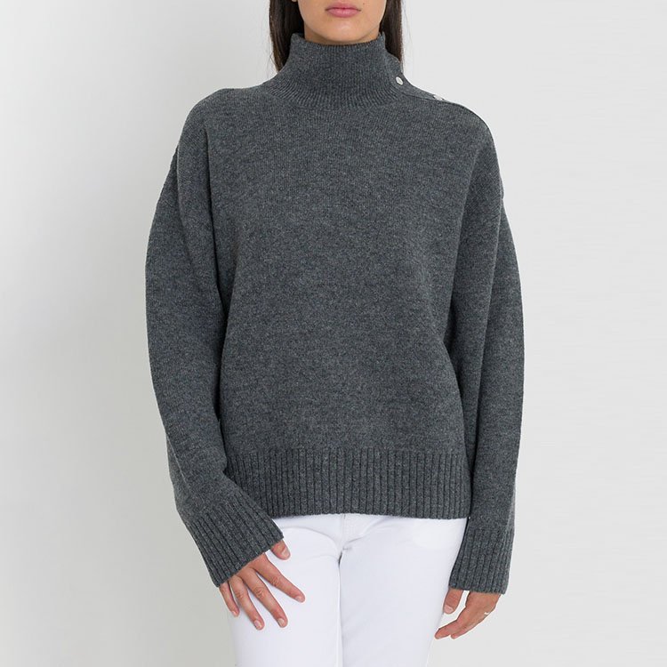 CELINE 18年秋冬灰色高領針織衫 經(jīng)典重塑的秋冬風范